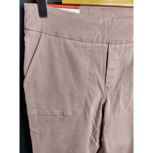 UP! Pink Pull On Crop Pants NWT Women’s Stretch Comfort Casual Trousers - Picture 3 of 8